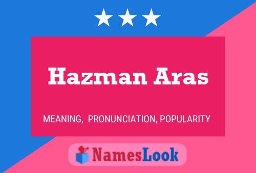 Hazman Aras Name Poster