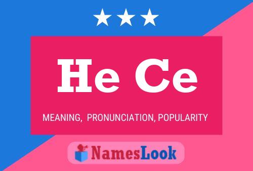 He Ce Name Poster