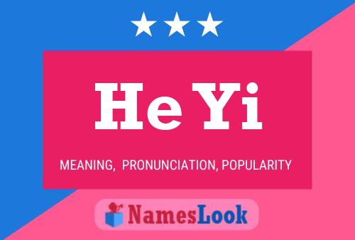 He Yi Name Poster