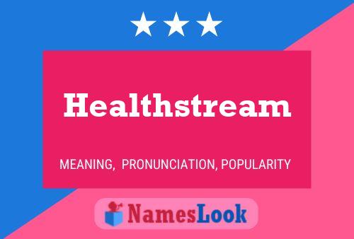 Healthstream Name Poster