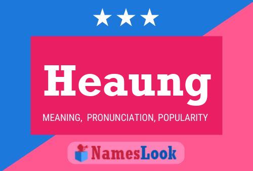 Heaung Name Poster