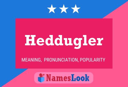 Heddugler Name Poster