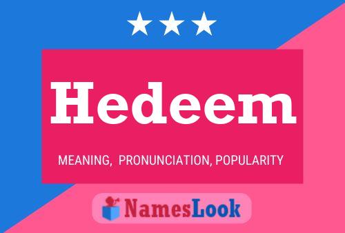 Hedeem Name Poster