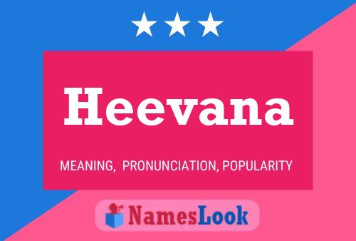 Heevana Name Poster