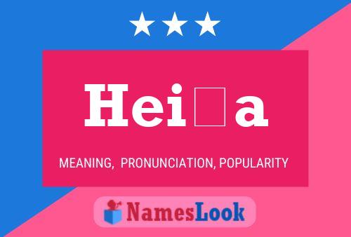 Heiða Name Poster