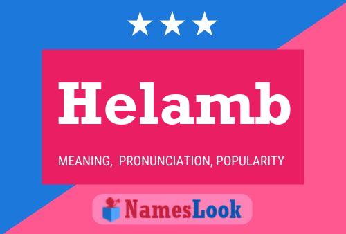 Helamb Name Poster