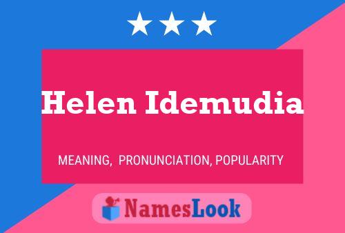 Helen Idemudia Name Poster