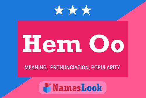 Hem Oo Name Poster