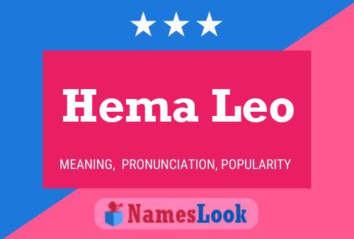 Hema Leo Name Poster