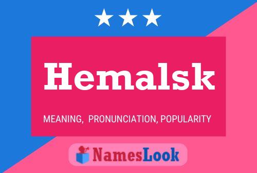 Hemalsk Name Poster