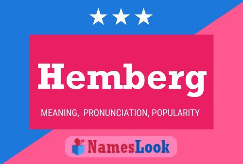 Hemberg Name Poster