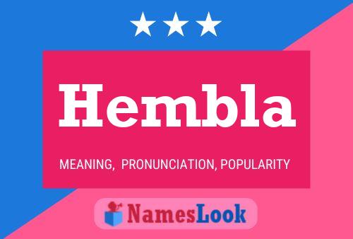 Hembla Name Poster