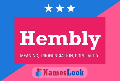 Hembly Name Poster