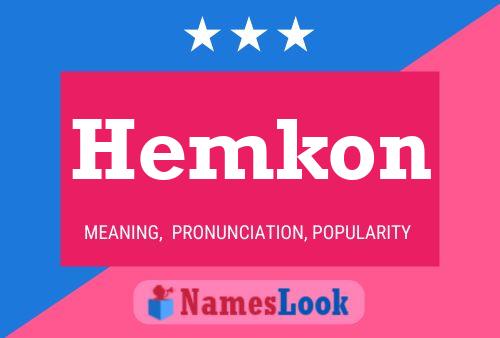 Hemkon Name Poster