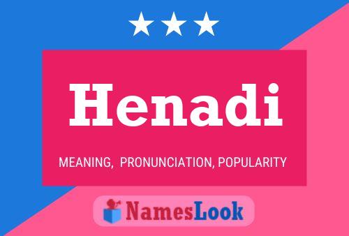 Henadi Name Poster