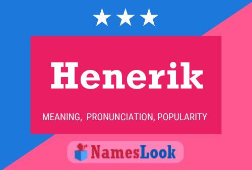 Henerik Name Poster