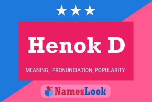 Henok D Name Poster