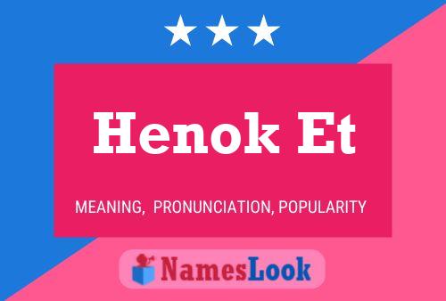 Henok Et Name Poster