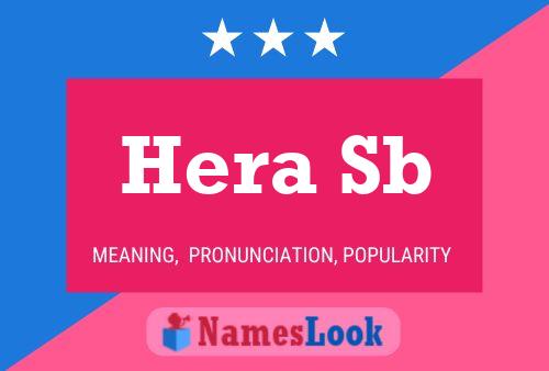 Hera Sb Name Poster