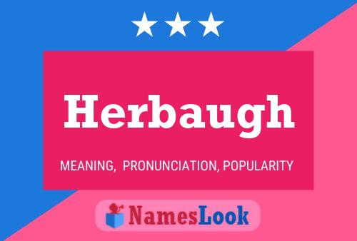 Herbaugh Name Poster