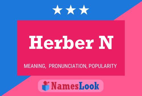 Herber N Name Poster