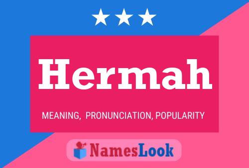 Hermah Name Poster