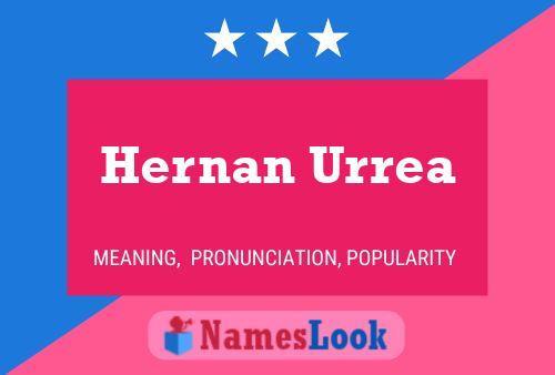 Hernan Urrea Name Poster