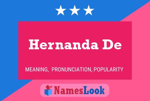 Hernanda De Name Poster