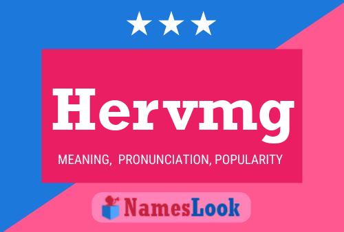 Hervmg Name Poster