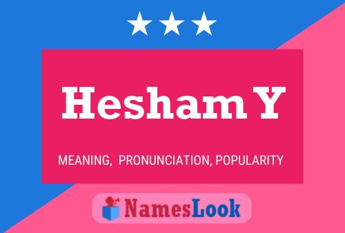 Hesham Y Name Poster