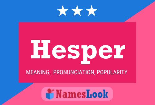 Hesper Name Poster