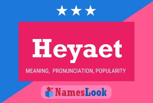 Heyaet Name Poster