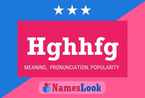 Hghhfg Name Poster