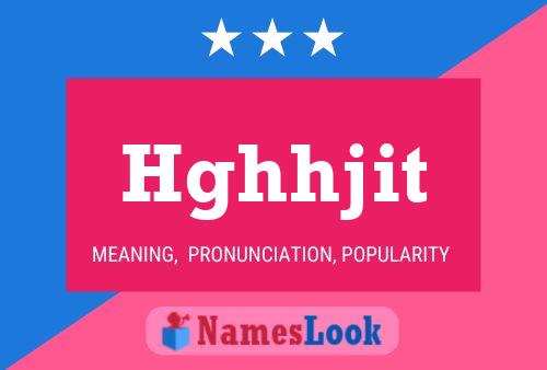 Hghhjit Name Poster