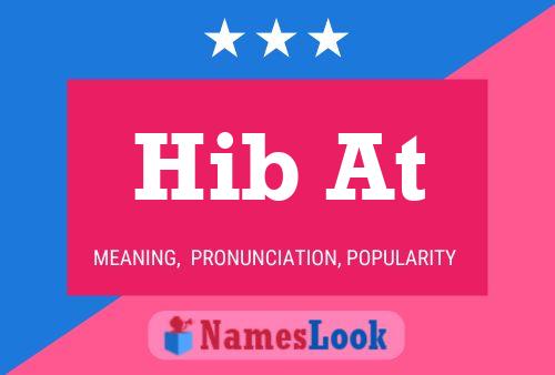 Hib At Name Poster