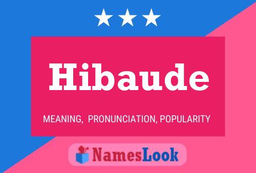 Hibaude Name Poster