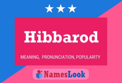 Hibbarod Name Poster