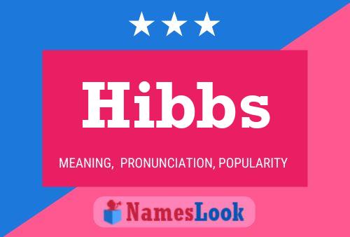 Hibbs Name Poster