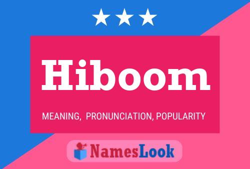 Hiboom Name Poster