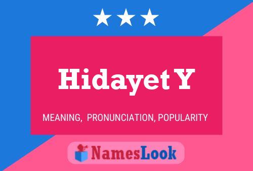 Hidayet Y Name Poster