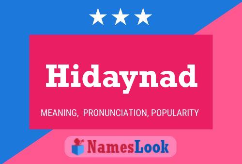 Hidaynad Name Poster