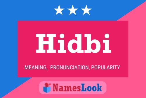 Hidbi Name Poster