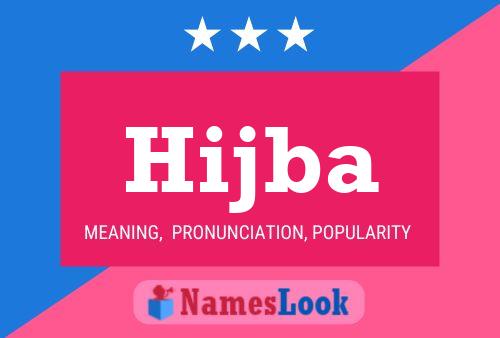 Hijba Name Poster