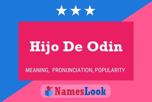 Hijo De Odin Name Poster