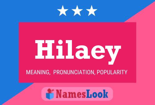 Hilaey Name Poster