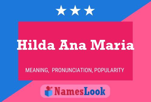 Hilda Ana Maria Name Poster