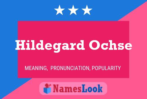 Hildegard Ochse Name Poster