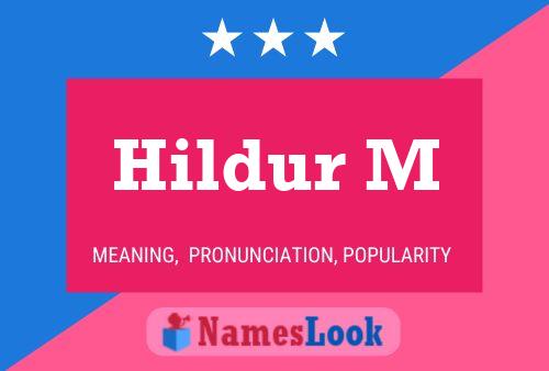 Hildur M Name Poster