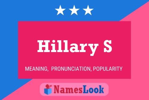 Hillary S Name Poster