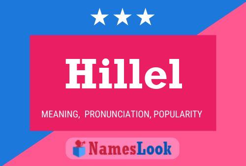 Hillel Name Poster